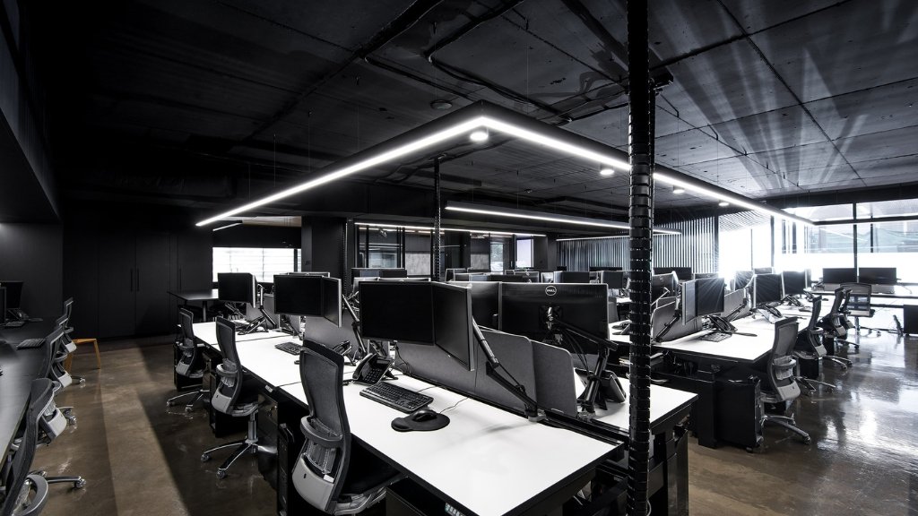 Black Office Interior Design