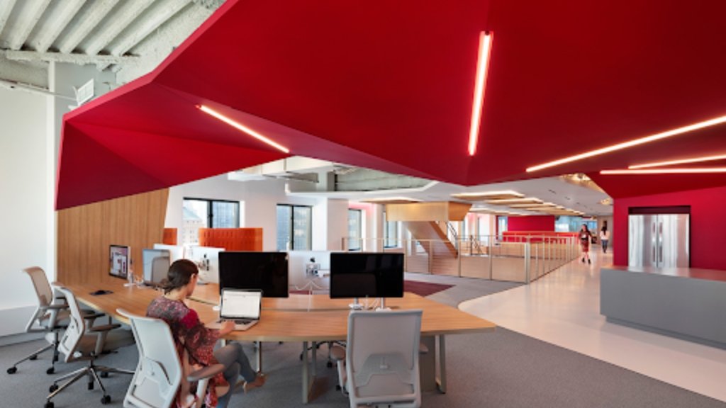 Red office Interior design