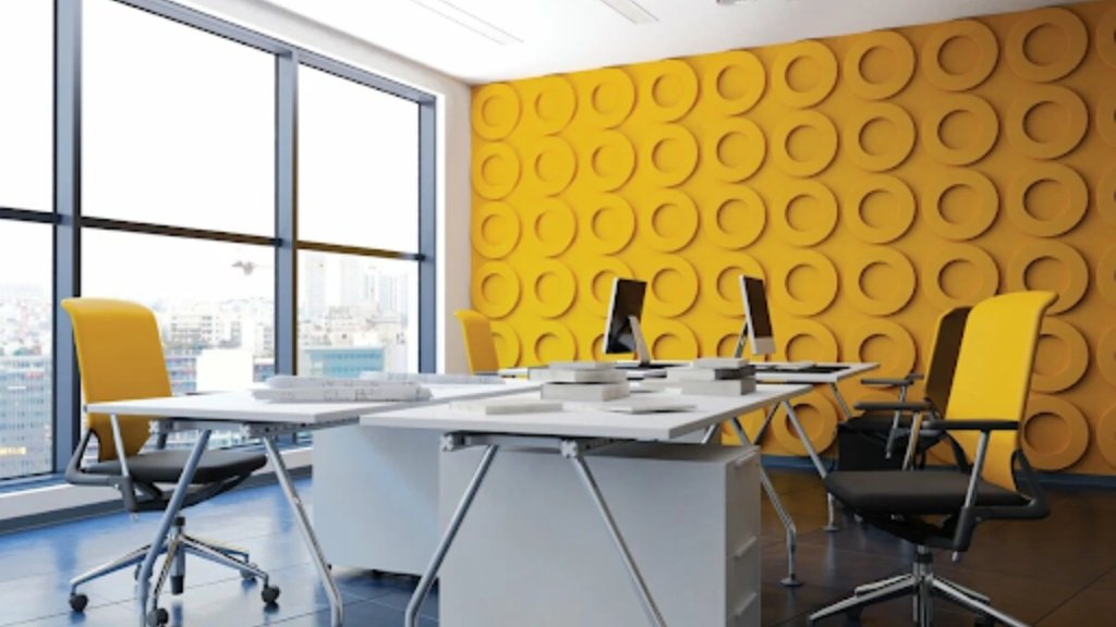 Yellow Office Interior design