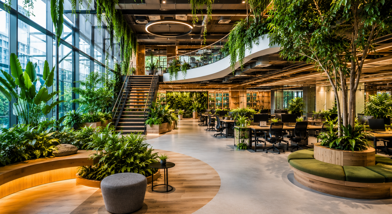 Examples of Successful Biophilic Office Designs